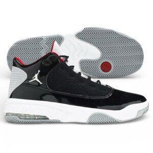 Air Jordan Max Aura 2 Mens Size 14 Black/Gym Red-White Basketball Shoes XI (NEW)